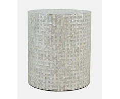 Av1730-28Gb Staliukas apvalus Avola Pilkas Basket Weave