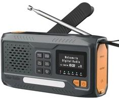 Avarinis radijas Extralink BT-4000, 4000 mAh, juodas ir oranžinis