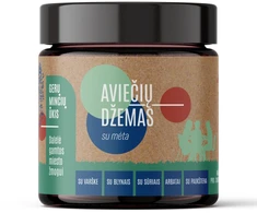 Aviečių džemas su mėta, 230g