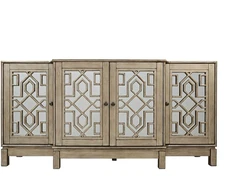 Avola 1550-70 Komoda 4D Sidabrinis