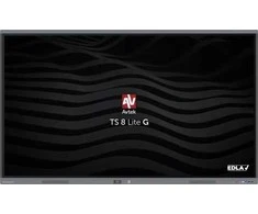 Monitorius Avtek International TS 8 Lite G 75 Interactive flat panel 190.5 cm (75") LED Wi-Fi 420 cd/m² 4K Ultra HD Juodas Jutiklinis ekranas Built-in processor Android 14 24/7