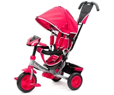 BABY MIX 45766 Triratukas su LED žibintais Lux Trike rausvas