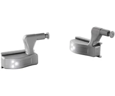 Baldų vyrių dangteliai su LED apšvietimu TRIGGER, pilkos sp., 4000K, 2vnt.