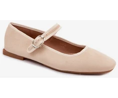 Balerinos iš odos imitacijos su sagtimi Step in style