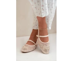Balerinos su blizgiomis gėlių detalėmis Step in style