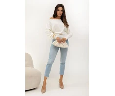 Balta laisvo kirpimo palaidinė Italy Moda
