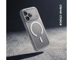 Balta „MagSafe“ dėklas iPhone 18 Pro Max / 17 Pro Max