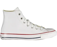 Balta skórzane trampki moterims Converse Chuck Taylor All Star High