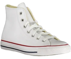 Balta skórzane trampki moterims Converse Chuck Taylor All Star High