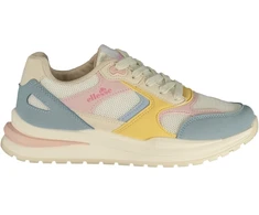 Balta sneakersy moterims Ellesse Irma 001 – mėlyna, rožinė i geltona detale