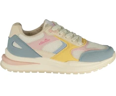 Balta sneakersy moterims Ellesse Irma 001 – mėlyna, rožinė i geltona detale
