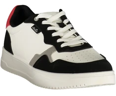 Balta sneakersy vyrams Ellesse Pansit 004 – juoda, raudona i pilka detale