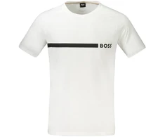 Baltas T-shirt męski BOSS 50517970RNSLIMFIT
