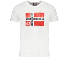 Baltas T-SHIRT MĘSKI Z KRÓTKIM RĘKAWEM NORWEGIA 1963