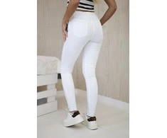 Balti džinsai Classic jeans baltas