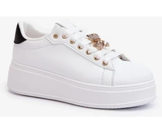 Balti sportbačiai su platforma Step in style