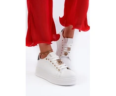 Balti sportbačiai su platforma Step in style