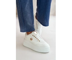 Balti sportiniai bateliai su platforma Step in style