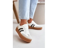 Balti sportiniai bateliai su platforma Step in style
