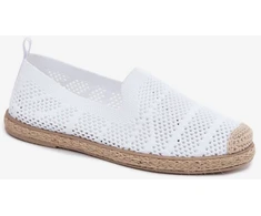 Baltos espadrilės Candessa