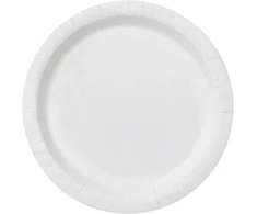 Baltos lėkštės 23 cm – Šventinė dekoracija