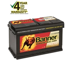 Banner AGM 80Ah 800A RUNNING BULL akumuliatorius 12V 315x175x190mm