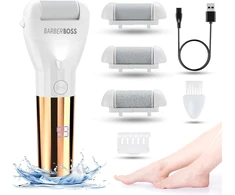 BarberBoss elektrinis pėdų šveitiklis su 3 keičiamais voleliais ir USB įkrovimu QR-5082