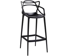 Baro kėdė HILO PREMIUM 65CM, juoda, plastikinė