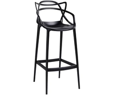 Baro kėdė HILO PREMIUM 75CM, juoda, plastikinė
