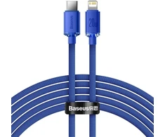Ausinės Baseus CAJY000303 Lightning - USB-C PD laidas 20W 480Mb/s 2m - mėlynas