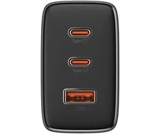 Baseus Cube Pro 65W GaN įkroviklis 2x USB-C USB-A – juodas