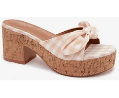 Basutės su kulnu ir platforma Step in style