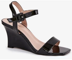 Basutės su kulnu, juodos Step in style