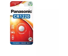 Baterija CR1220 PANASONIC 1 vnt. kaina už pakuotę.