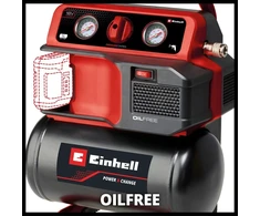 Bealyvis akumuliatorinis kompresorius Einhell TE-AC 18/75 LI OF-SOLO, 5 l