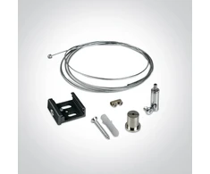 Bėgelio pakabinimo rinkinys, juodas, su 2m laidu, 41026R/B