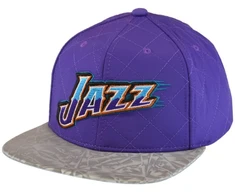 Beisbolo kepurė Mitchell &amp; Ness Utah Jazz, violetinė ir pilka