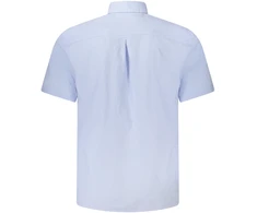 Błękitna koszula vyriška Guess Jeans w drobną kratę