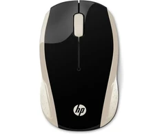 Belaidė pelė HP 200, „Silk Gold“ (šilkinė auksinė), juoda ir auksinė, 2HU83AA