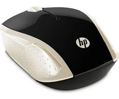 Belaidė pelė HP 200, „Silk Gold“ (šilkinė auksinė), juoda ir auksinė, 2HU83AA