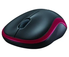 Belaidė pelė Logitech M185 910-002237 (optinė; 1000 DPI; raudona)