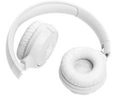 Belaidės ant ausų dedamos JBL T520 BT2 ausinės, baltos