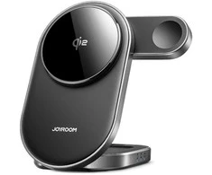 Joyroom JR-W17 Qi 3 viename belaidis indukcinis įkroviklis - Juodas