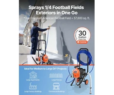 VEVOR Beorė dažymo mašina 1500W, 3300PSI su vežimėliu