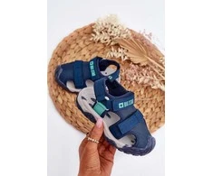 Berniukų sandalai su velcro Big Star NN374236 Navy