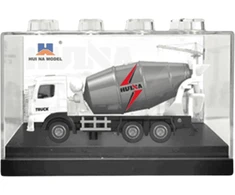 Kolekcinis HUINA baltos betono maišyklės modelis 1:80