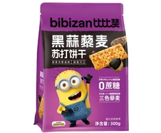 Bibizan Minions Juodas Truffle Garlic Quinoa Soda Crackers 300g x 20 pcs (CHI)
