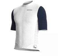 Biemme NATURE marškinėliai balti ir tamsiai mėlyni 3XL