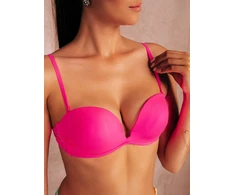 Bikinis su paminkštinta liemenėle, rožinis