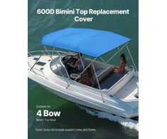 Bimini tento uždangalas VEVOR 4BMN97103TENT, 2464-2616 mm pločio
